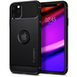 Чехол-накладка Spigen Rugged Armor для Apple iPhone 11 Pro (Черный матовый) SGP 077CS27231
