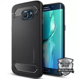 Чехол-накладка Spigen SGP11698 Rugged Capsule для Samsung Galaxy S6 Edge Plus (Black)