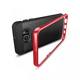 Чехол-накладка Spigen SGP11706 Neo Hybrid Carbon для Samsung Galaxy S6 Edge Plus (Dante Red)