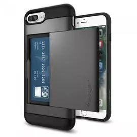 Чехол-накладка Spigen Slim Armor CS для Apple iPhone 7 Plus/8 Plus Темно-серый (SGP 043CS20526)