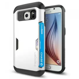 Чехол-накладка Spigen Slim Armor CS SGP11333 для Samsung Galaxy S6 резина, пластик (Shimmery White)