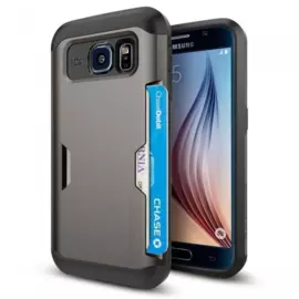 Чехол-накладка Spigen Slim Armor CS SGP11335 для Samsung Galaxy S6 резина, пластик (Gunmetal)