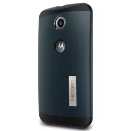 Чехол-накладка Spigen Slim Armor (SGP11237) для Motorola Nexus 6 резина, пластик (Metal Slate)