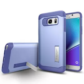 Чехол-накладка Spigen Slim Armor SGP11688 для Samsung Galaxy Note 5 резина, пластик (фиолетовый)
