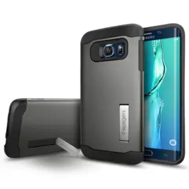 Чехол-накладка Spigen Slim Armor SGP11701 для Galaxy S6 Edge Plus резина, пластик (Gunmetal)