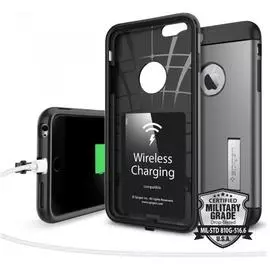 Чехол-накладка Spigen Slim Armor Volt для Apple iPhone 6 Plus/6S Plus (SGP11566) пластик Темно-серый