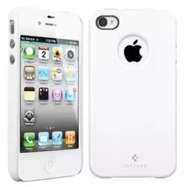 Чехол-накладка Spigen Ultra Thin Air SGP08384 для Apple iPhone 4/4S пластиковый (белый)