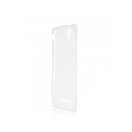 Чехол-накладка X-Level 0,76mm для Sony Xperia C3 силиконовый матовый (прозрачно-черный)