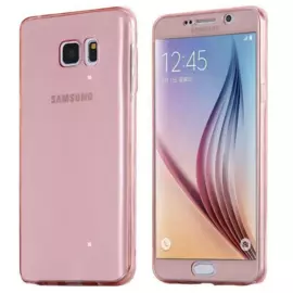 Чехол-накладка X-Level 0,76mm для Samsung Galaxy A5 SM-A500 силиконовый матовый (прозрачно-розовый)