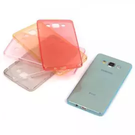 Чехол-накладка X-Level 0,76mm для Samsung Galaxy A7 силиконовый матовый (прозрачно-розовый)