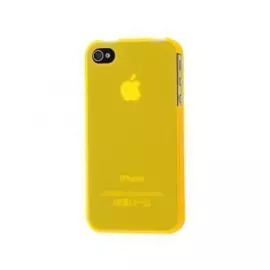 Чехол-накладка Xinbo 0.8mm для Apple iPhone 4/4S пластиковый (желтый)