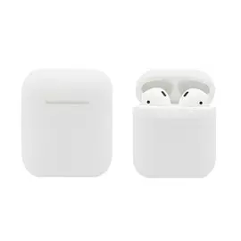 Чехол Silicone Case для AirPods силиконовый (прозрачно-белый)