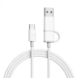 Кабель 2 в 1 Xiaomi ZMI USB/Type-C/Type-C 100 см (AL311) белый