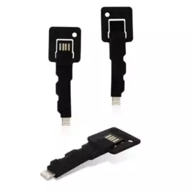 Кабель Baseus Keys с (USB) на (Lightning) 8см брелок Black