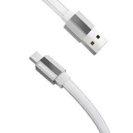 Кабель Borofone (BU8) USB/Micro Glory Charging 2.4A 1.2m (белый)