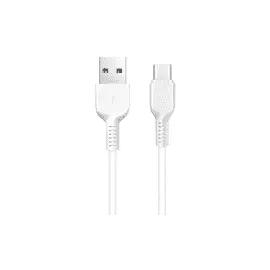 Кабель Hoco X20 Flash (USB) на (Type-C) Charging 100см 3.0A силикон (белый)