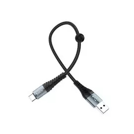 Кабель Hoco X38 (USB) на (Lightning) 100см с нейлоновой оплеткой (черный)