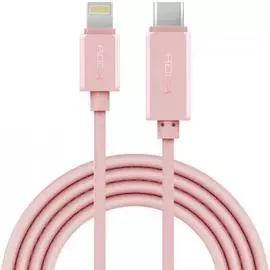 Кабель Rock RCB0414 (Type-C) на (Lightning) 100см (Rose Gold)