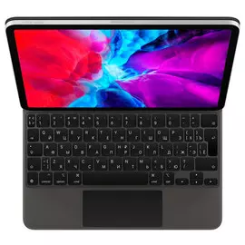 Клавиатура Apple Magic Keyboard with Trackpad для iPad Pro 12.9 (3th and 4th generation) русская (нейлон с подставкой) (черный) (MXQU2RS/A)