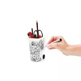 Luckies Органайзер для рабочего стола Wheelie Bin белый пластик ABS