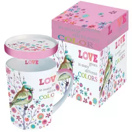 Paperproducts Design (Кружка с крышкой в подарочной коробке Love Grows) 250 мл,фарфор