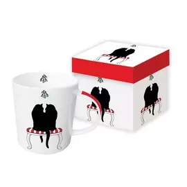 Paperproducts Design (Кружка в подарочной коробке Black Cat Mistletoe) 350 мл,фарфор