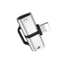 Переходник Hoco (LS20) на 2 разъема Lightning Digital Audio Converter (Silver)