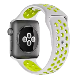 Ремешок силиконовый COTEetCI W12 Sport WH5217-TS-YL для Apple Watch Series 1/2/3 42mm (Platinum-Volt)