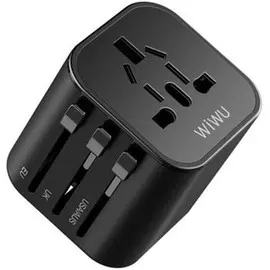 Сетевое зарядное устройство WIWU Universal Plug Adapter (UA-101) (черный)