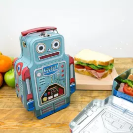 Suck UK Ланч-бокс Robot сталь синий