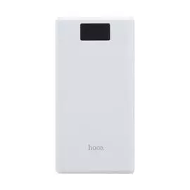 Универсальный внешний аккумулятор Hoco B35E 30000 mAh USBx3 2.0A c дисплеем пластик (белый)