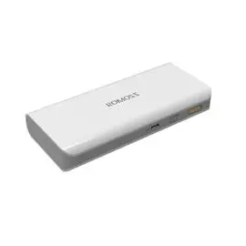 Универсальный внешний аккумулятор Romoss Domino 10000 mAh 1 А/ 2.1 А, USBx2 пластик (белый)