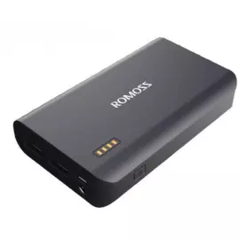 Универсальный внешний аккумулятор Romoss Domino 10000 mAh 1 А/ 2.1 А, USBx2 пластик (черный)