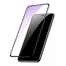 Защитное стекло Baseus Full Coverage Curved Tempered Glass 0.3mm для Apple iPhone 11 Pro Max/Xs Max антибликовое цветное (черный)