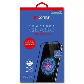 Защитное стекло Comma Tempered Glass Screen Protector 0.26mm для Apple iPhone 7 Plus /8 Plus цветное (черная рамка)