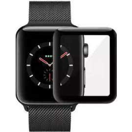 Защитное стекло Devia Tempered Glass (3D) для Apple Watch 4 40mm (черная рамка)