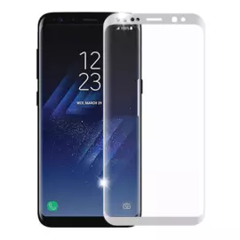 Защитное стекло Glass PRO (3D) Screen для Samsung Galaxy S8 (SM-G950) цветное (белая рамка)