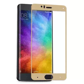 Защитное стекло Glass PRO (Full) Screen для Xiaomi Mi6 цветное (золотая рамка)