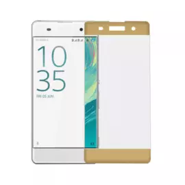 Защитное стекло Glass PRO (Full) Screen для Sony Xperia XA (F3111/F311) цветное (золотая рамка)