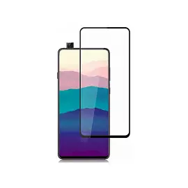 Защитное стекло Glass PRO (Full) Screen для Samsung Galaxy A90 (2019) цветное (черная рамка)