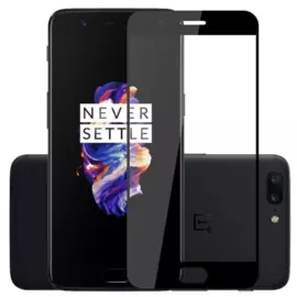 Защитное стекло Glass PRO (Full) Screen для OnePlus 5 (A5000 A5003 A5005) цветное (черная рамка)