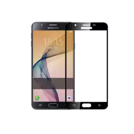 Защитное стекло Glass PRO (Full) Screen для Samsung Galaxy J7 Prime G610 цветное (черная рамка)