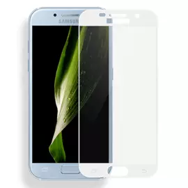 Защитное стекло Glass PRO (Full) Screen для Samsung Galaxy A5 (2017) SM-A520 цветное (белая рамка)