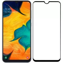 Защитное стекло Glass PRO (Full) Screen для Samsung Galaxy A30 (2019) (SM-A305) цветное (черная рамка)