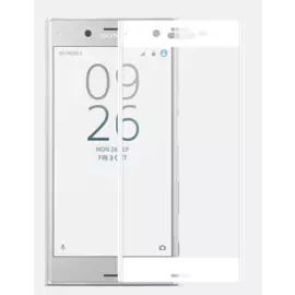 Защитное стекло InterStep Full Screen Cover 0.3mm для Sony Xperia XZ (F8331) цветное (белая рамка)