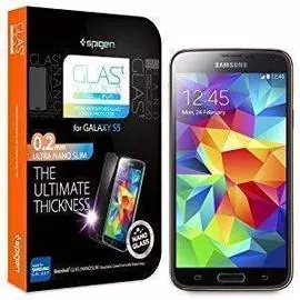 Защитное стекло Spigen SGP10841 GLAS.tR SLIM Privacy для Samsung Galaxy S5 (прозрачное антибликовое)