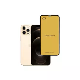 Защитное стекло Tempered Glass 6D 9H для Apple iPhone 12/12 Pro цветное (черная рамка)