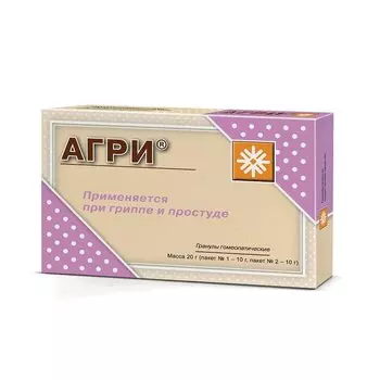 Агри гранулы гомеопатические в пакетиках 10 г 2 шт