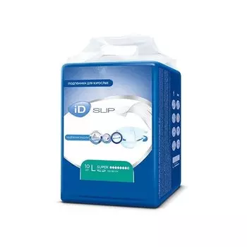 iD Slip Super Подгузники для взрослых размер L 10 шт