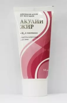 Акулий Жир Крем для лица дневной с Q10 и эластином от морщин 50 мл